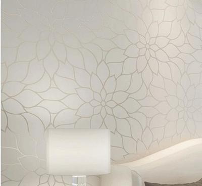 簡約現(xiàn)代深壓紋墻紙 臥室滿鋪與客廳電視背景墻的理想之選