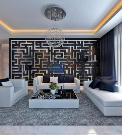 弘石灣現代風格三居室裝飾工程解析